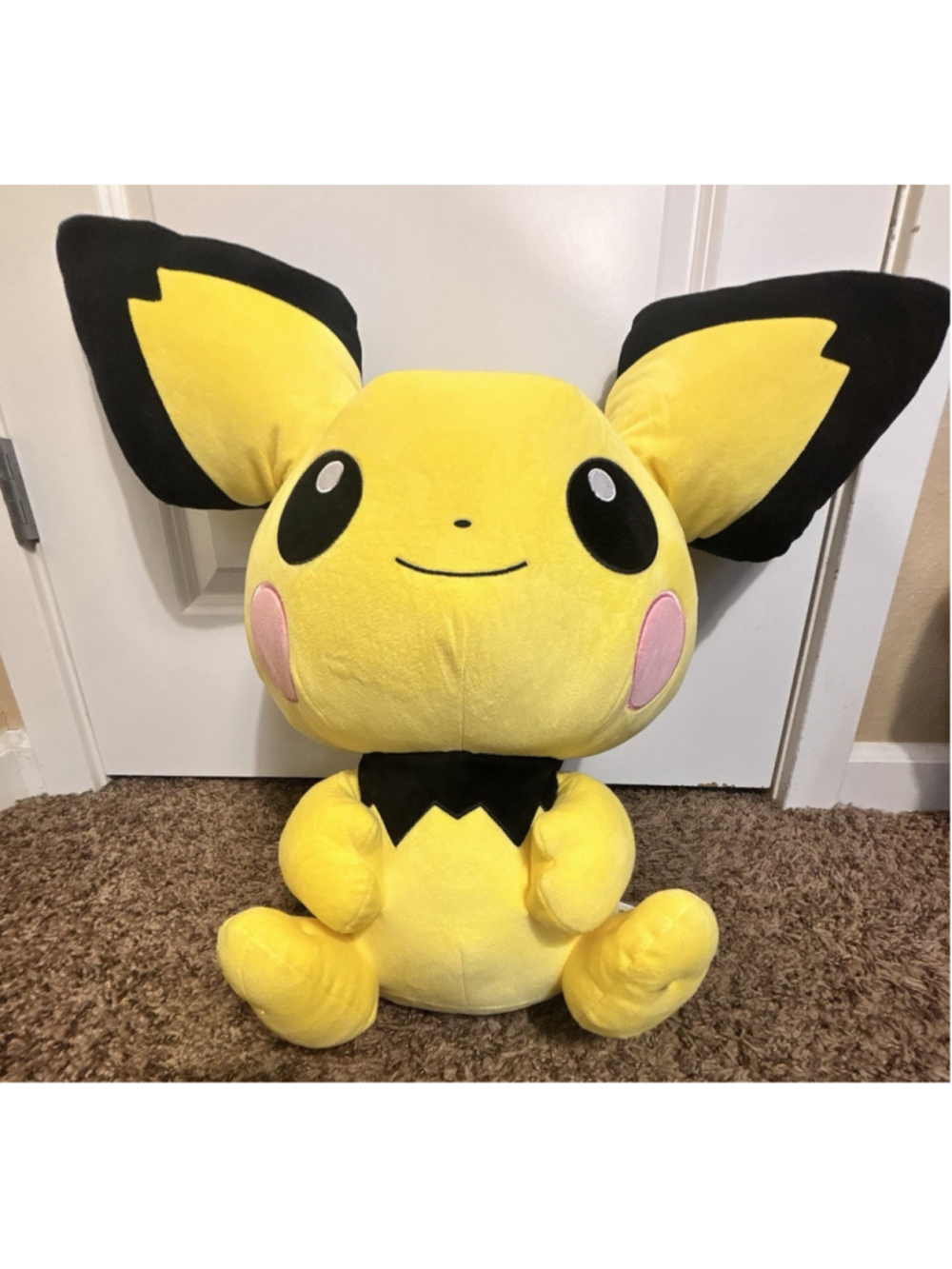 Pokemon Pichu BigMore Giant 24” Plush San-Ei 2020 Japanese Import Rare